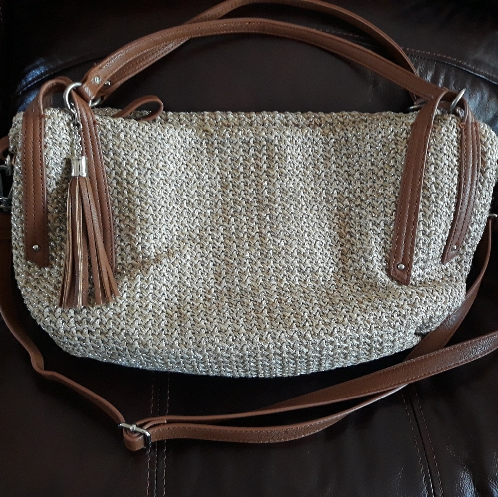 Tan boho purse